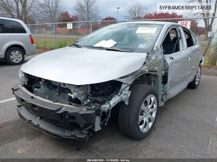 5YFB4MDE8RP114583 2024 Toyota Corolla Le