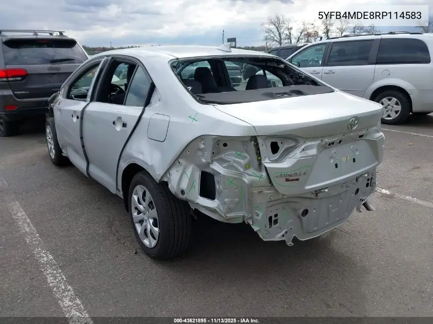 5YFB4MDE8RP114583 2024 Toyota Corolla Le