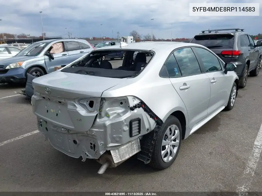 5YFB4MDE8RP114583 2024 Toyota Corolla Le