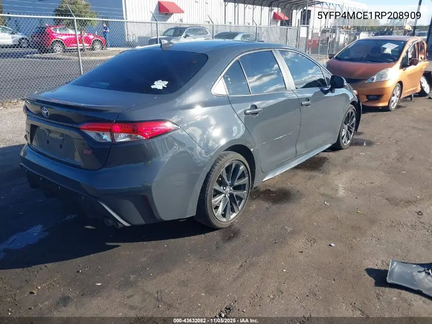5YFP4MCE1RP208909 2024 Toyota Corolla Se