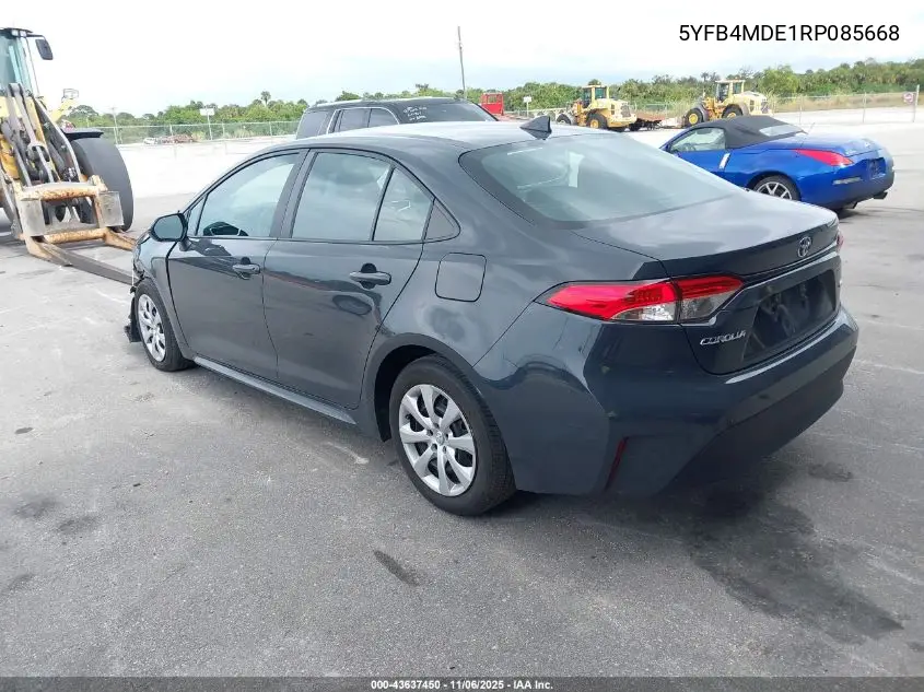 5YFB4MDE1RP085668 2024 Toyota Corolla Le