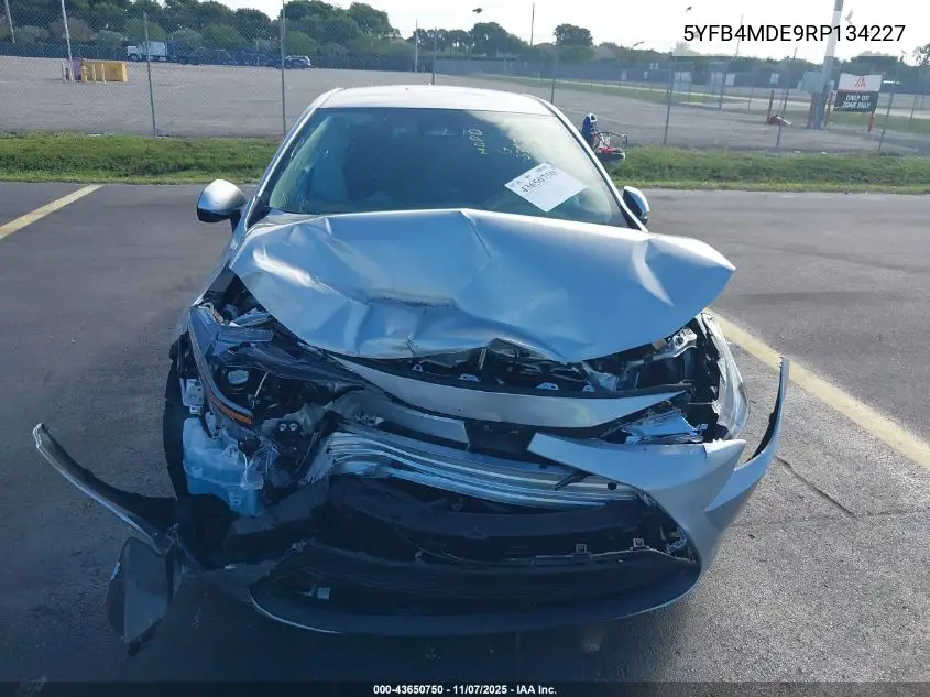 5YFB4MDE9RP134227 2024 Toyota Corolla Le