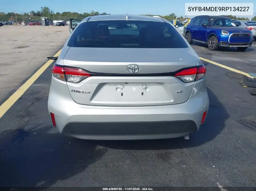 5YFB4MDE9RP134227 2024 Toyota Corolla Le