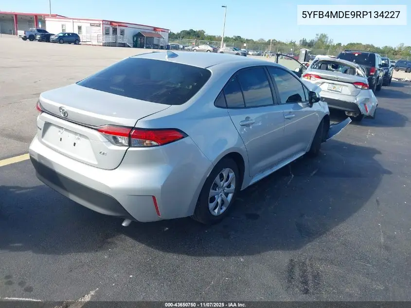 5YFB4MDE9RP134227 2024 Toyota Corolla Le