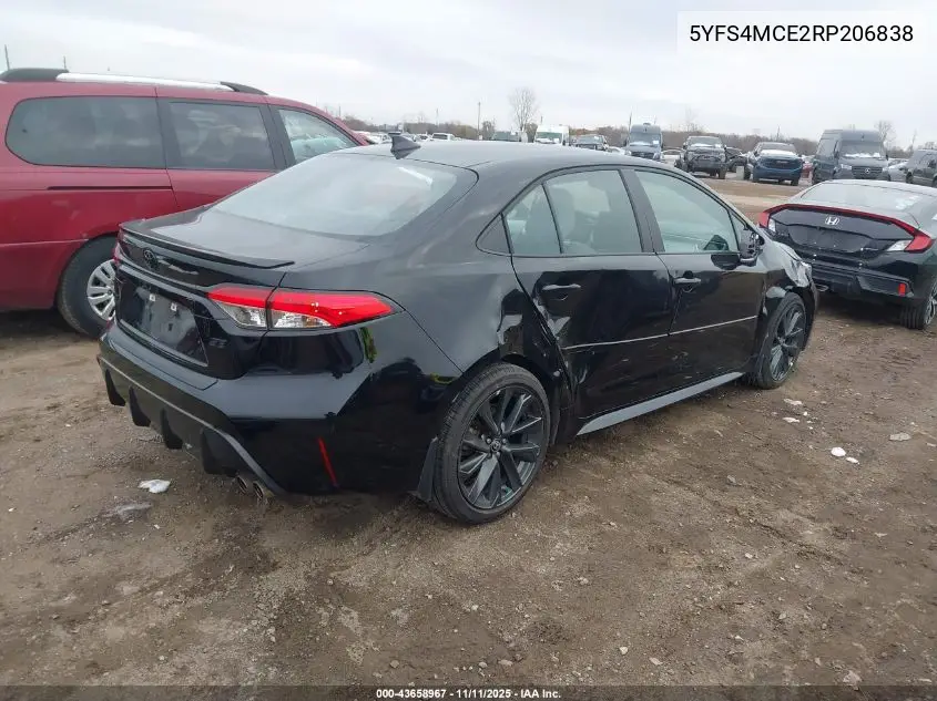 5YFS4MCE2RP206838 2024 Toyota Corolla Se