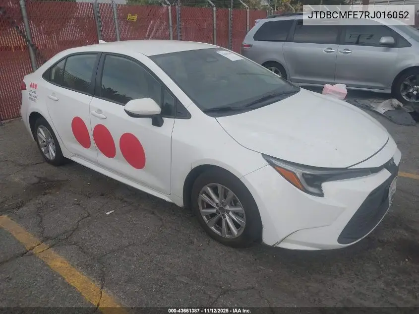 JTDBCMFE7RJ016052 2024 Toyota Corolla Hybrid Le