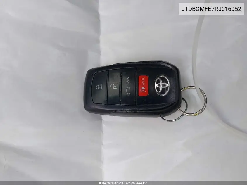 JTDBCMFE7RJ016052 2024 Toyota Corolla Hybrid Le