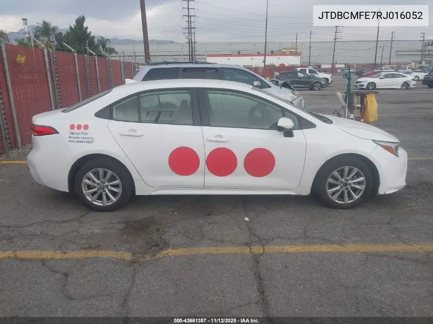 JTDBCMFE7RJ016052 2024 Toyota Corolla Hybrid Le