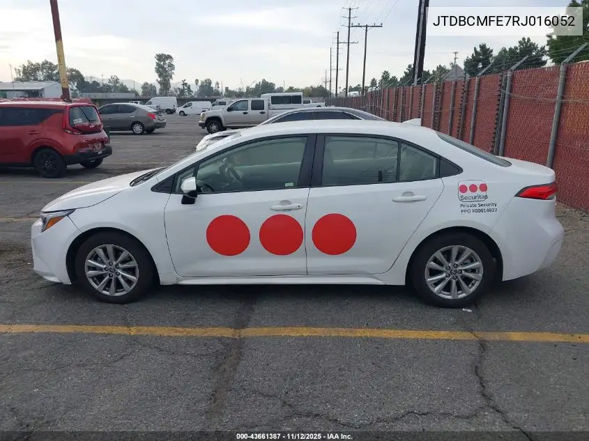 JTDBCMFE7RJ016052 2024 Toyota Corolla Hybrid Le