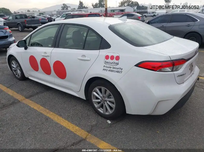JTDBCMFE7RJ016052 2024 Toyota Corolla Hybrid Le