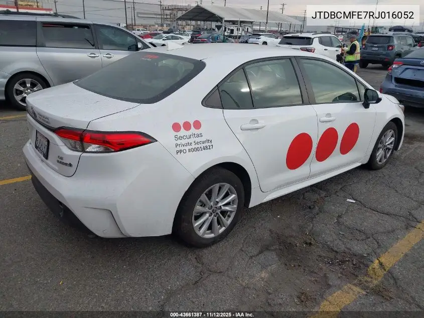 JTDBCMFE7RJ016052 2024 Toyota Corolla Hybrid Le