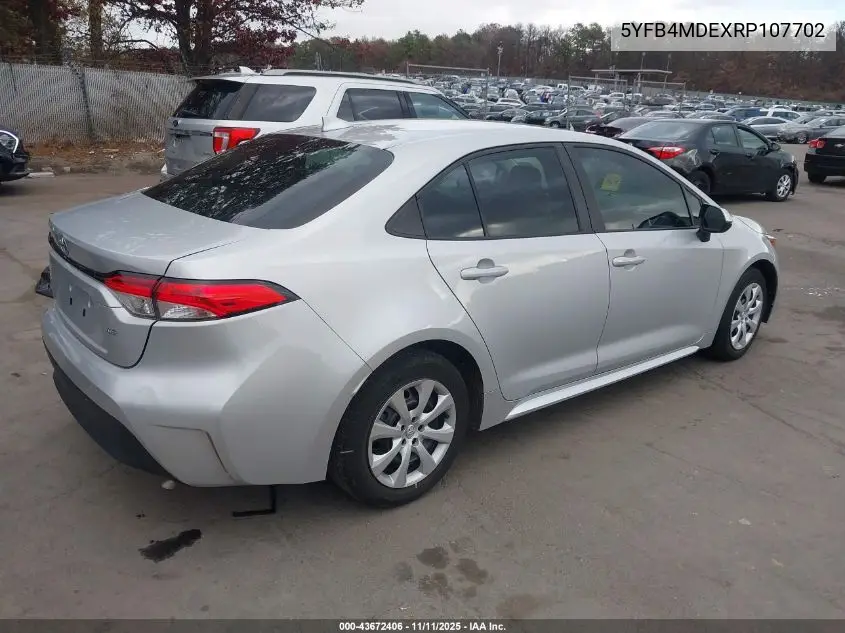 5YFB4MDEXRP107702 2024 Toyota Corolla Le