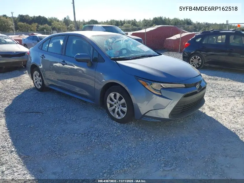 5YFB4MDE6RP162518 2024 Toyota Corolla Le