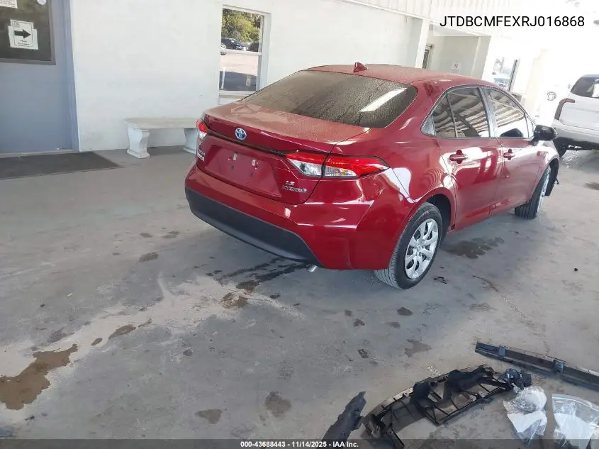 JTDBCMFEXRJ016868 2024 Toyota Corolla Hybrid Le