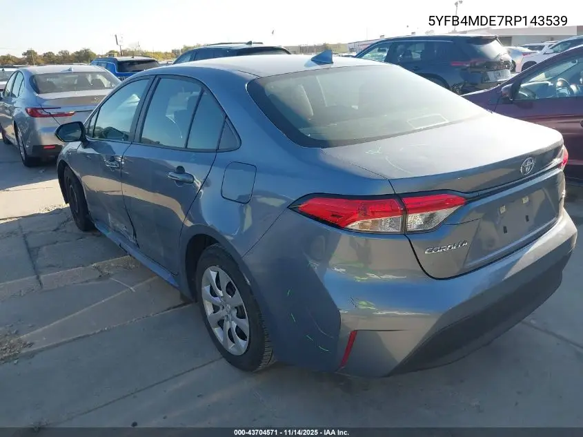 5YFB4MDE7RP143539 2024 Toyota Corolla Le
