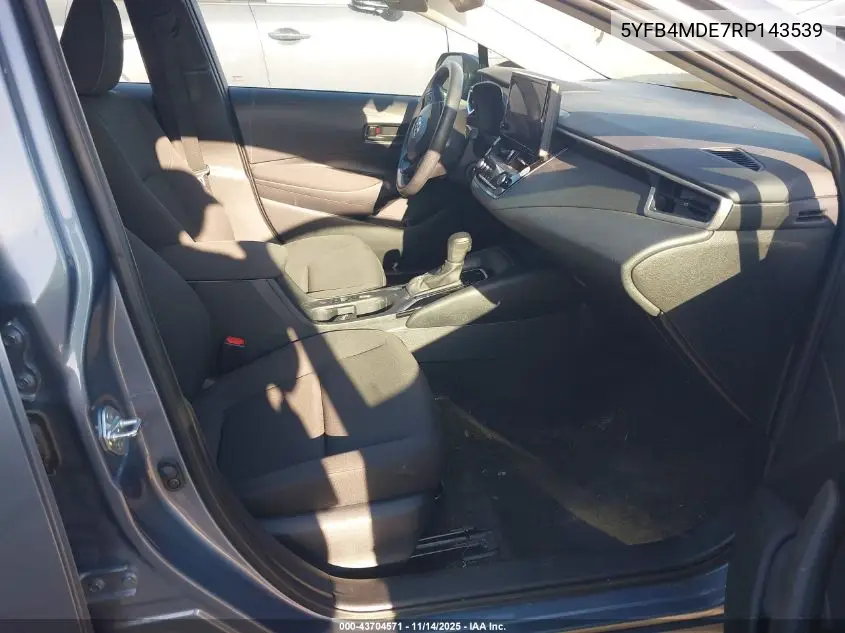5YFB4MDE7RP143539 2024 Toyota Corolla Le
