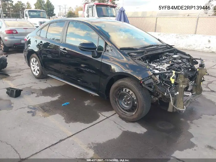 5YFB4MDE2RP139446 2024 Toyota Corolla Le