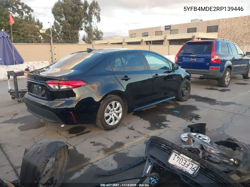 5YFB4MDE2RP139446 2024 Toyota Corolla Le