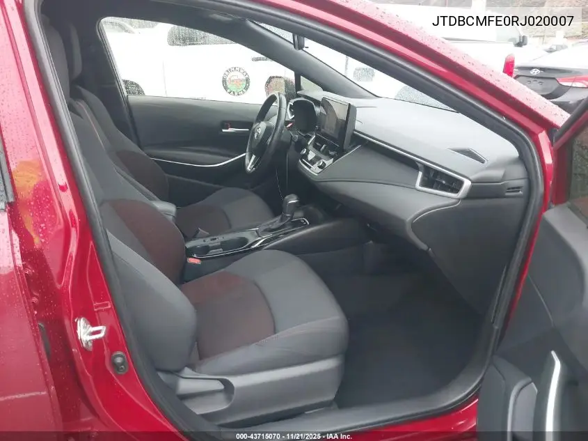 JTDBCMFE0RJ020007 2024 Toyota Corolla Hybrid Se