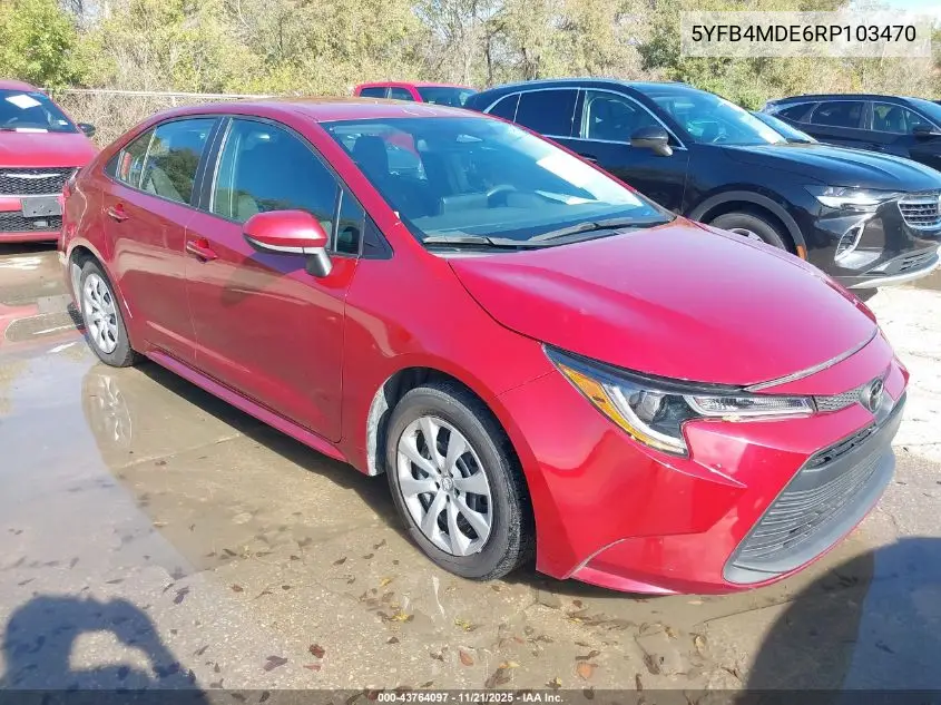 5YFB4MDE6RP103470 2024 Toyota Corolla Le