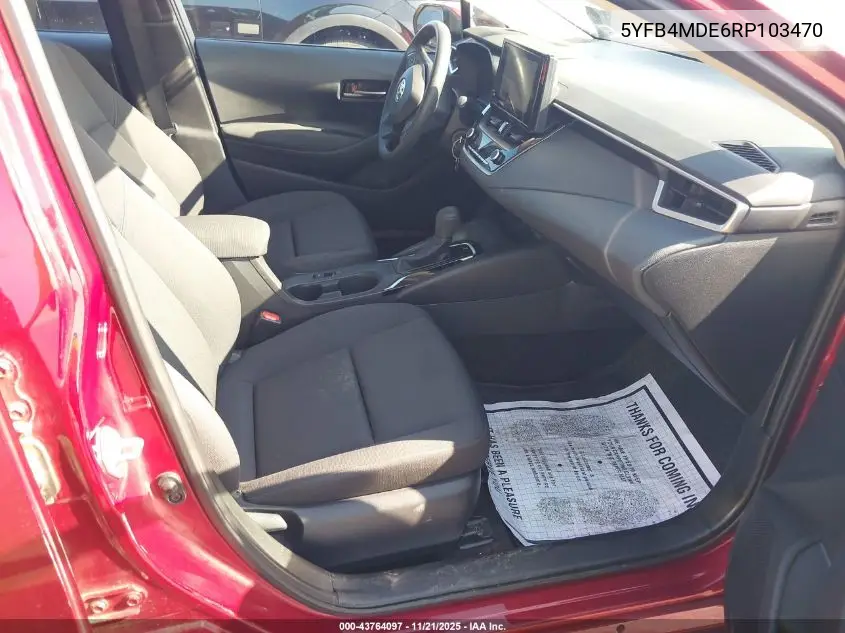 5YFB4MDE6RP103470 2024 Toyota Corolla Le