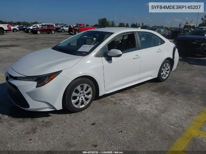 5YFB4MDE3RP145207 2024 Toyota Corolla Le