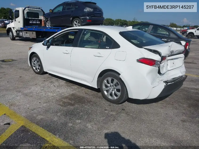 5YFB4MDE3RP145207 2024 Toyota Corolla Le
