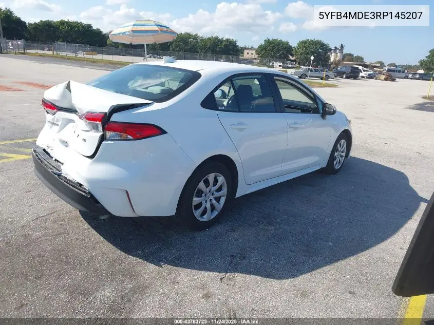 5YFB4MDE3RP145207 2024 Toyota Corolla Le