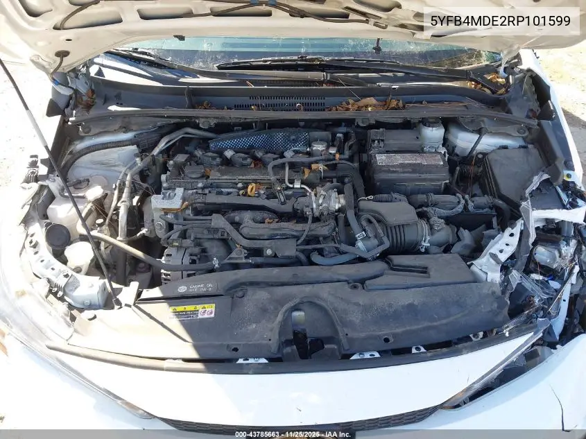 5YFB4MDE2RP101599 2024 Toyota Corolla Le