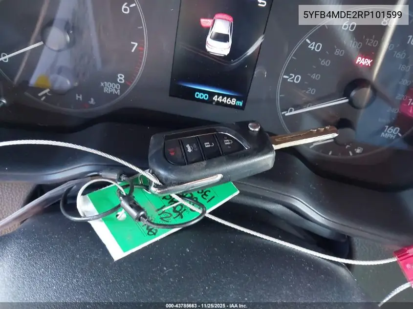 5YFB4MDE2RP101599 2024 Toyota Corolla Le