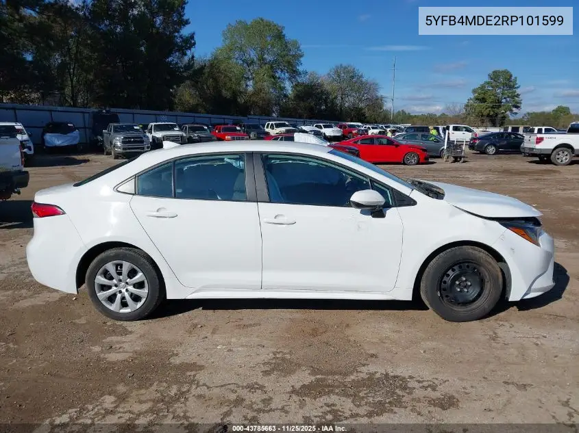 5YFB4MDE2RP101599 2024 Toyota Corolla Le