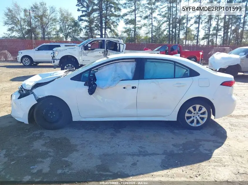 5YFB4MDE2RP101599 2024 Toyota Corolla Le