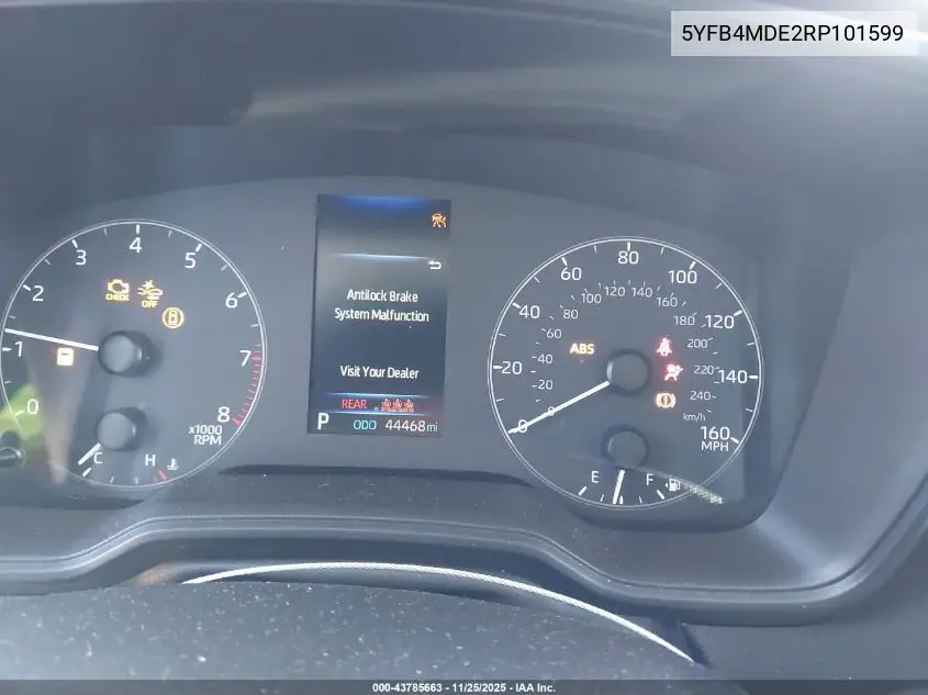 5YFB4MDE2RP101599 2024 Toyota Corolla Le