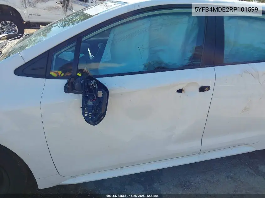 5YFB4MDE2RP101599 2024 Toyota Corolla Le