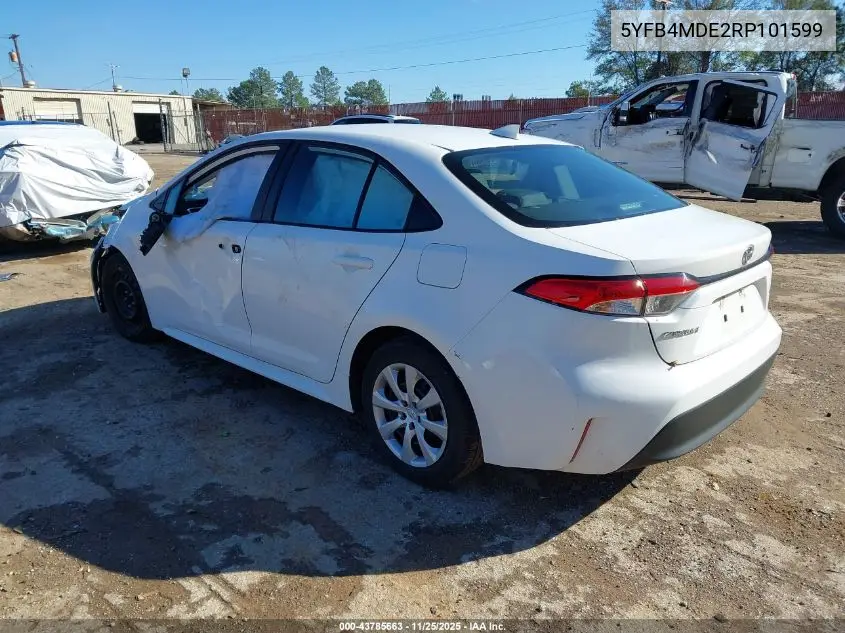 5YFB4MDE2RP101599 2024 Toyota Corolla Le