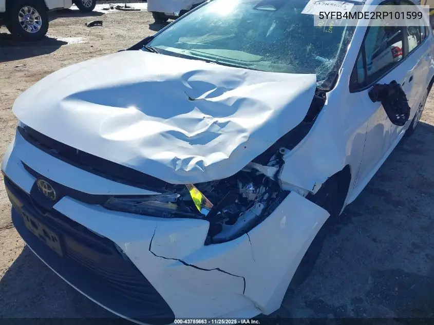 5YFB4MDE2RP101599 2024 Toyota Corolla Le