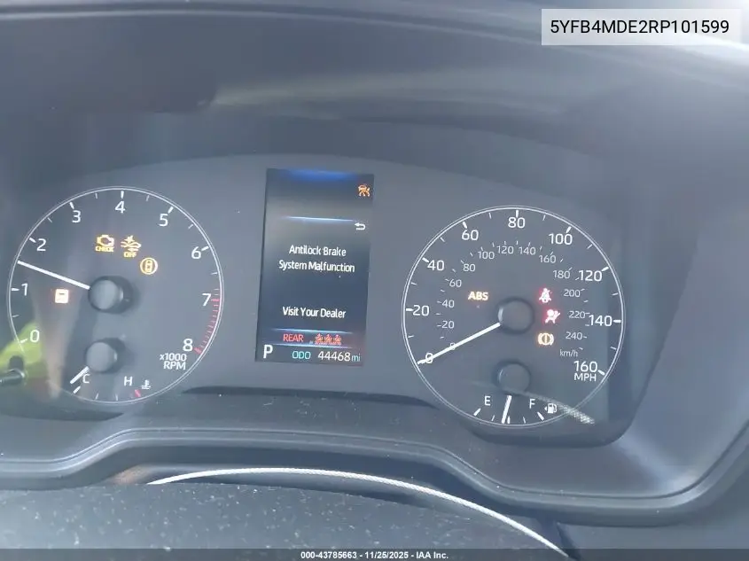 5YFB4MDE2RP101599 2024 Toyota Corolla Le