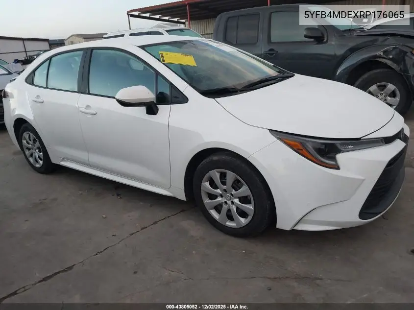 5YFB4MDEXRP176065 2024 Toyota Corolla Le
