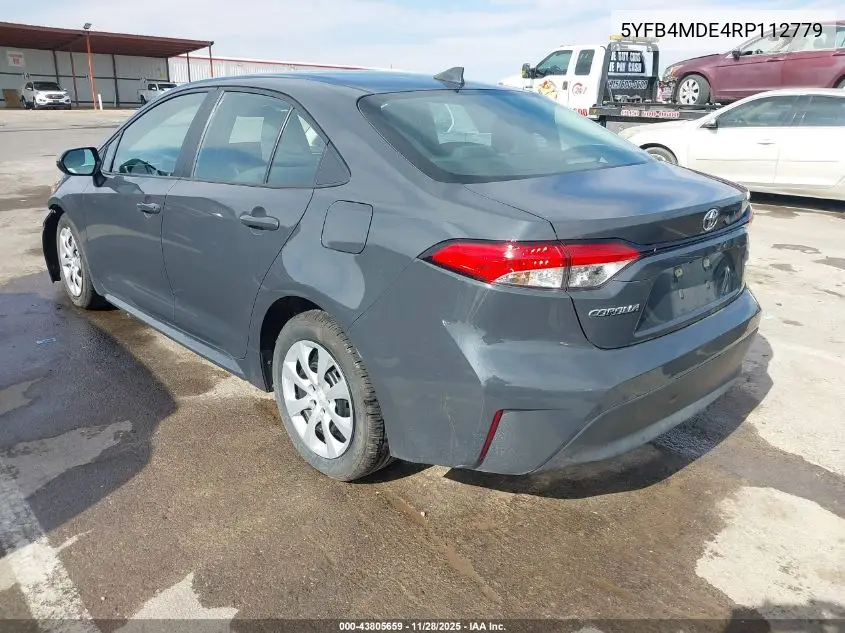 5YFB4MDE4RP112779 2024 Toyota Corolla Le