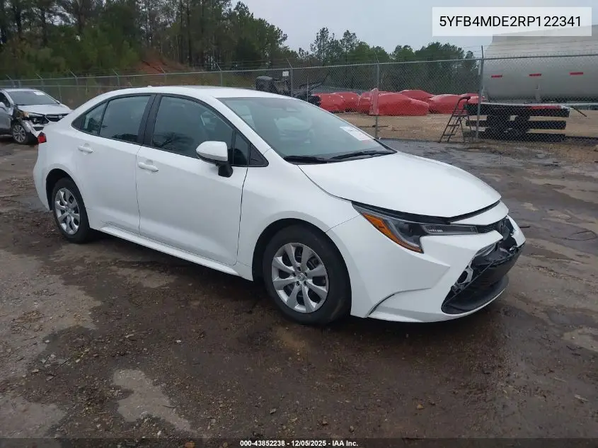 5YFB4MDE2RP122341 2024 Toyota Corolla Le