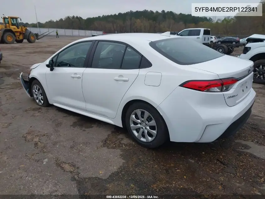 5YFB4MDE2RP122341 2024 Toyota Corolla Le
