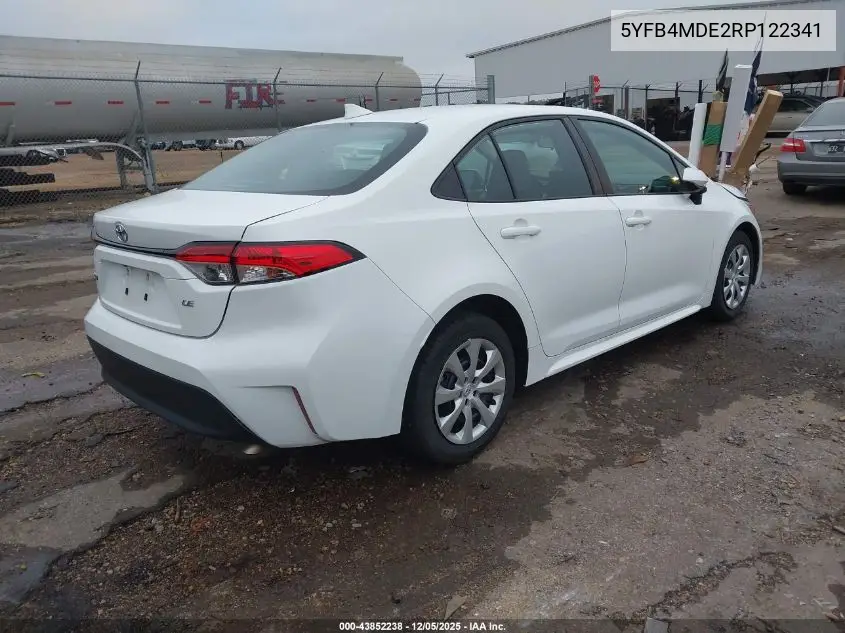 5YFB4MDE2RP122341 2024 Toyota Corolla Le