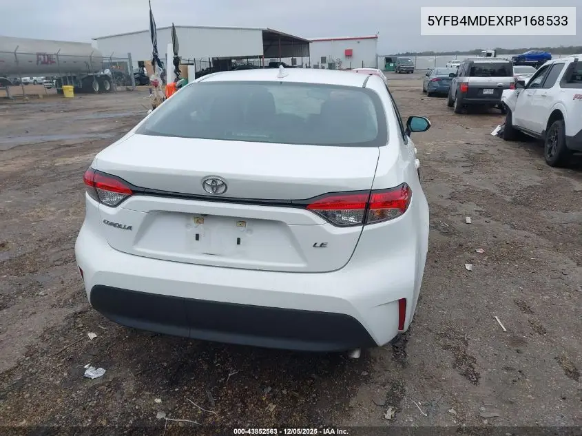 5YFB4MDEXRP168533 2024 Toyota Corolla Le