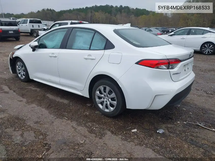 5YFB4MDEXRP168533 2024 Toyota Corolla Le