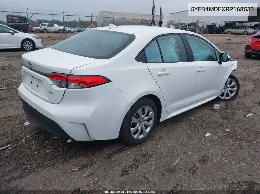 5YFB4MDEXRP168533 2024 Toyota Corolla Le
