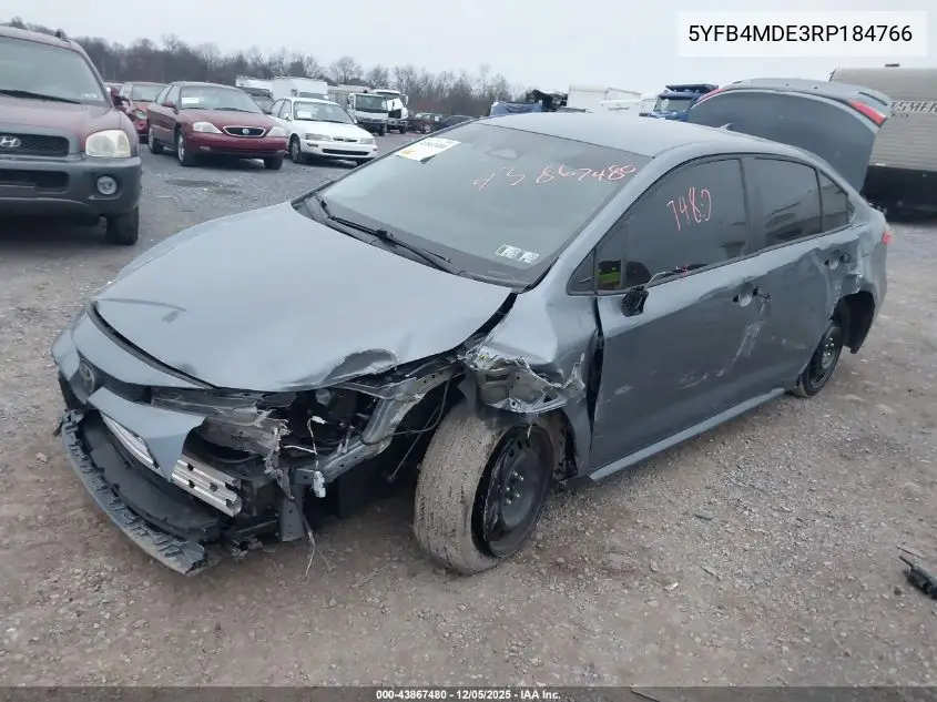 5YFB4MDE3RP184766 2024 Toyota Corolla Le