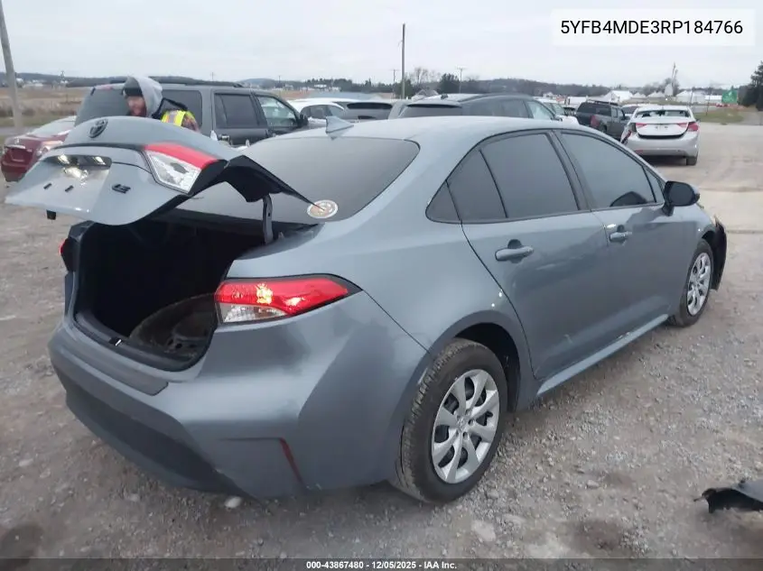5YFB4MDE3RP184766 2024 Toyota Corolla Le
