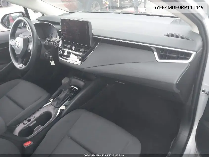 5YFB4MDE0RP111449 2024 Toyota Corolla Le
