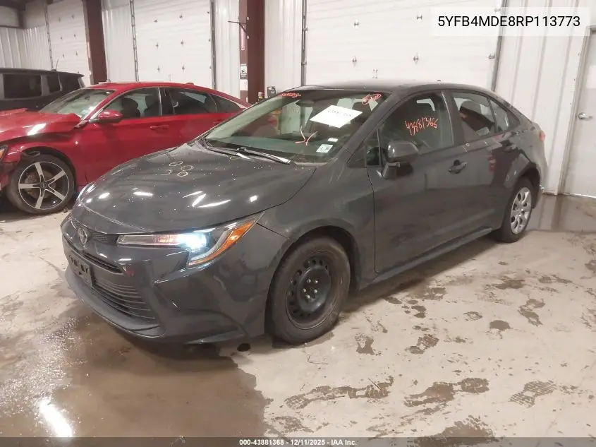 5YFB4MDE8RP113773 2024 Toyota Corolla Le