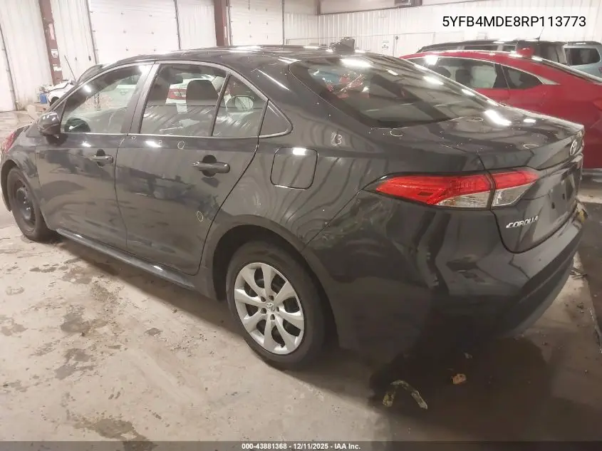 5YFB4MDE8RP113773 2024 Toyota Corolla Le